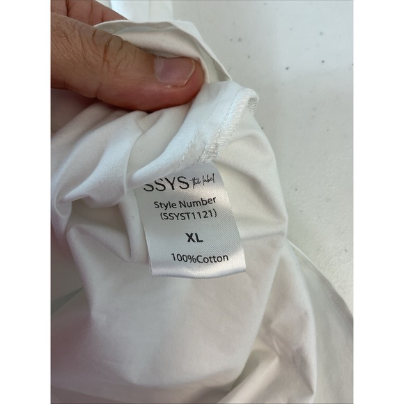 Classic White Ruffle-Neck Button Shirt and Sleeveless Top Set - White - Picture 6 of 16